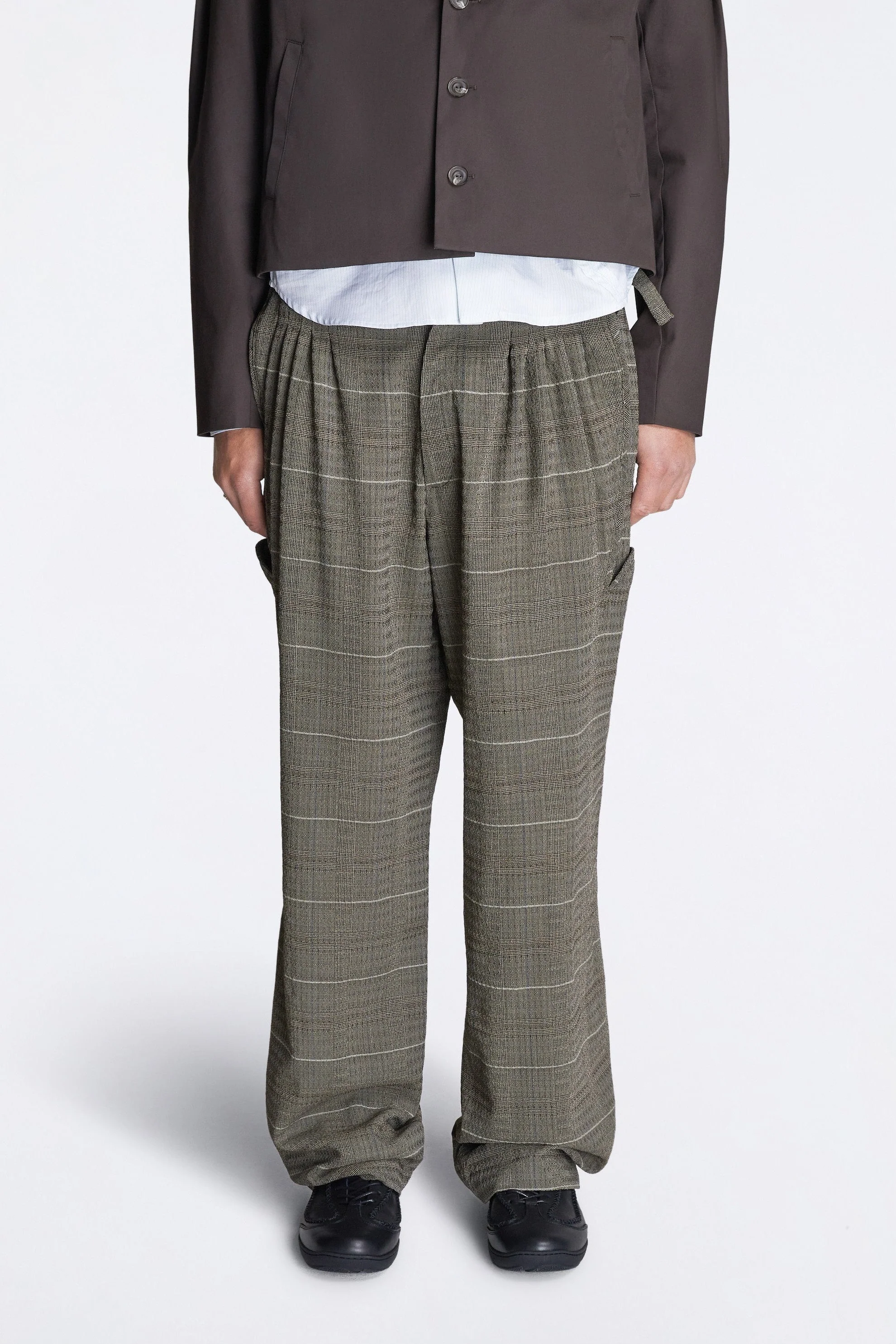 Andras Formal Trouser Taupe Check