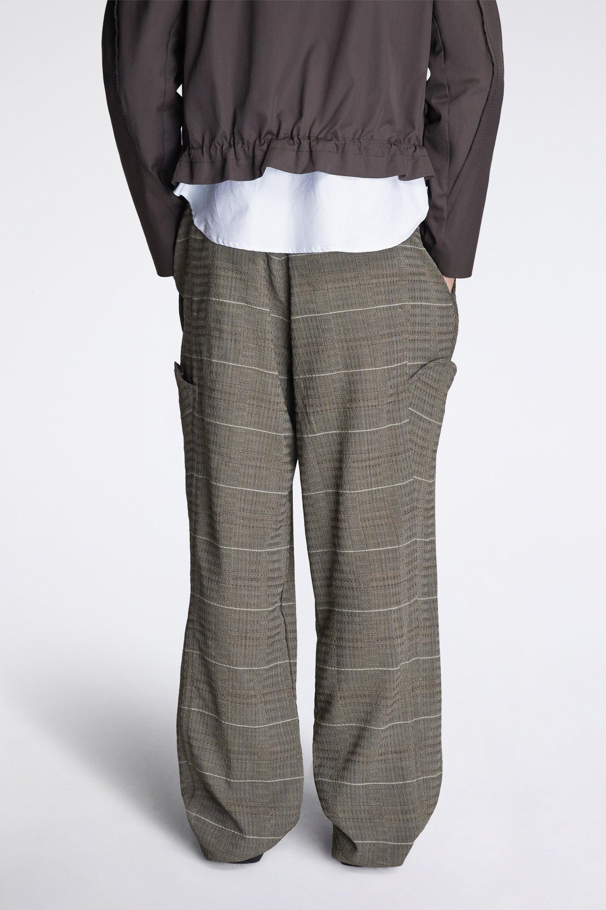 Andras Formal Trouser Taupe Check - Image 2