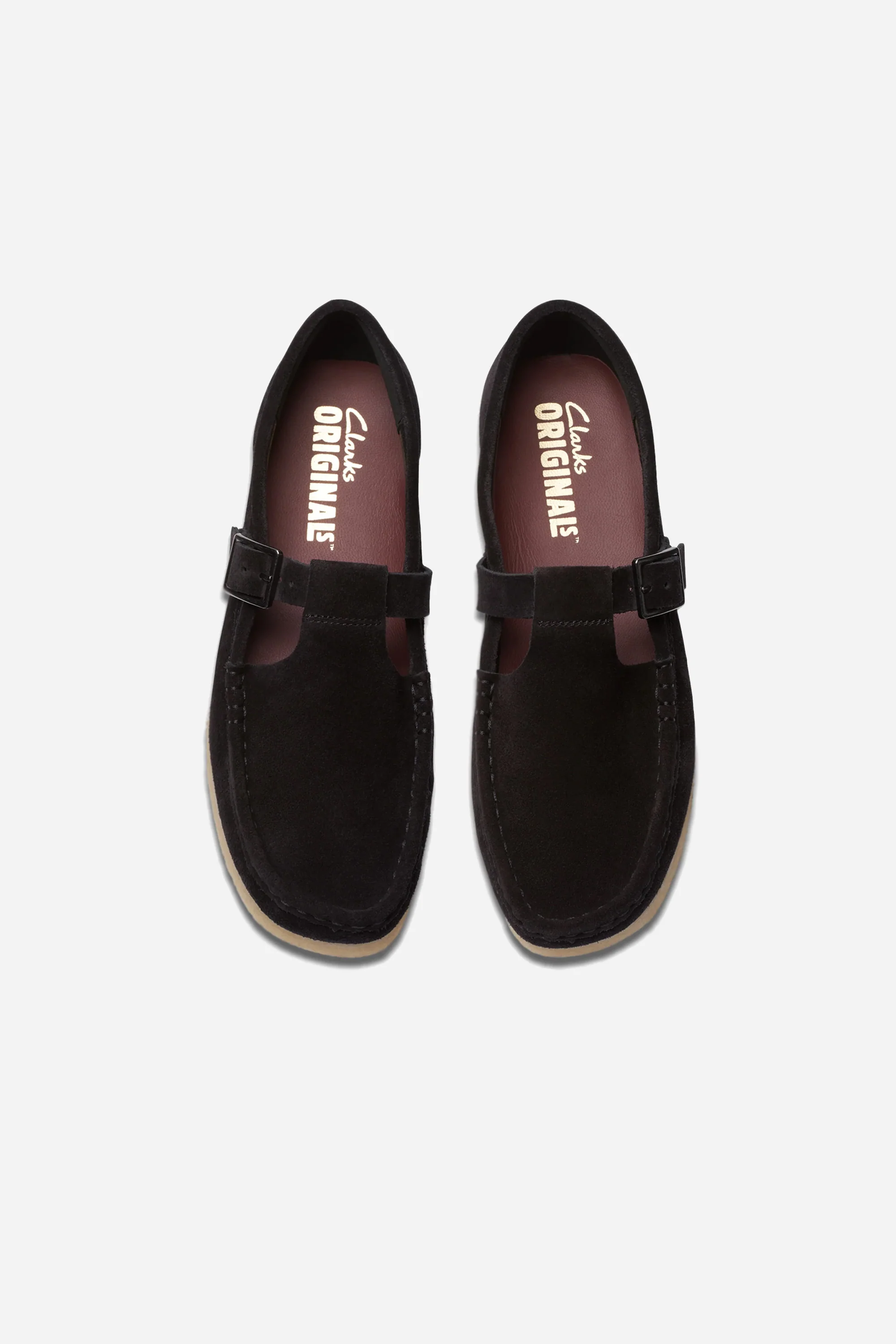 Wallabee T Bar Black Suede - Image 4
