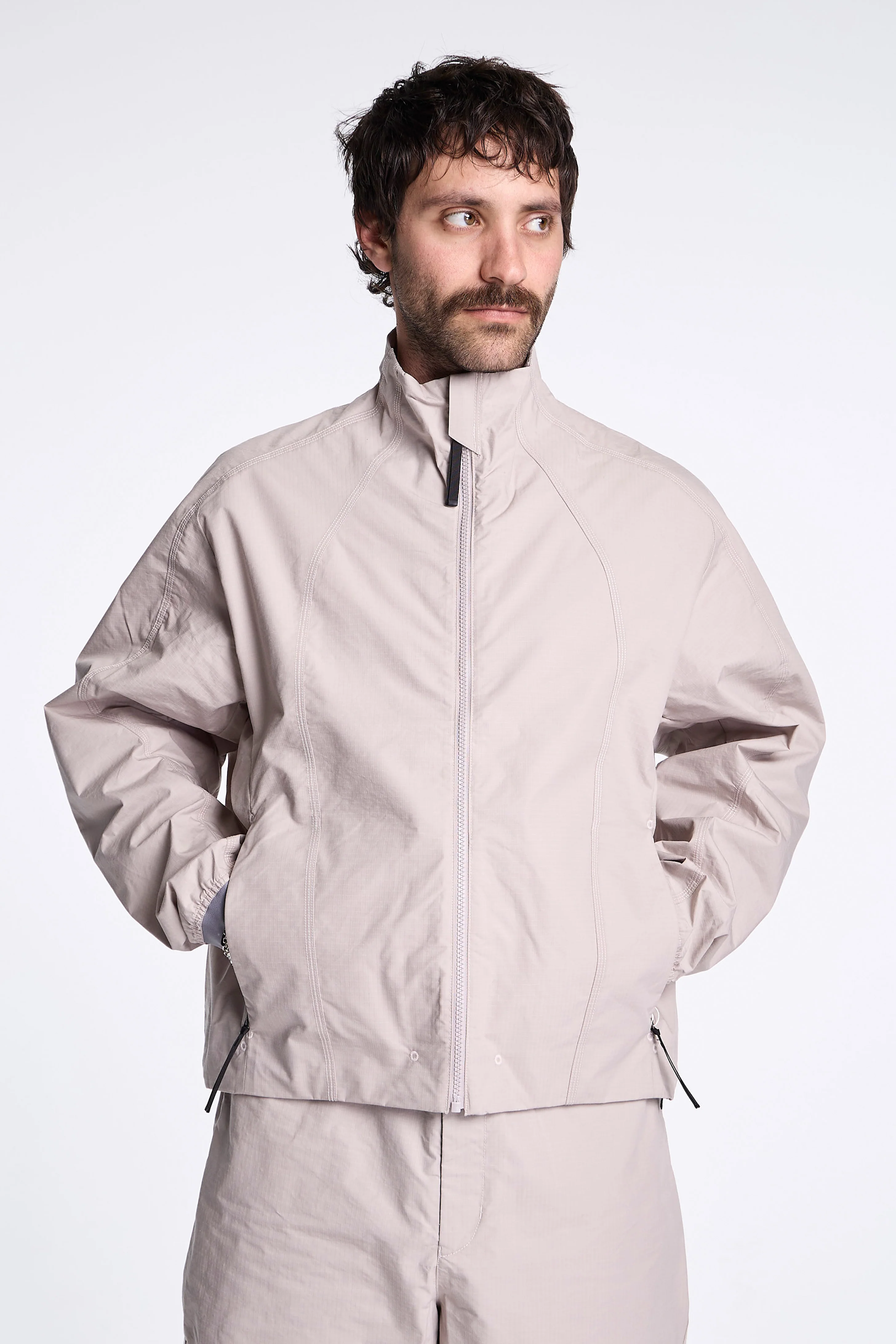 Parachute Seed Rip-stop Jacket Grayish Beige