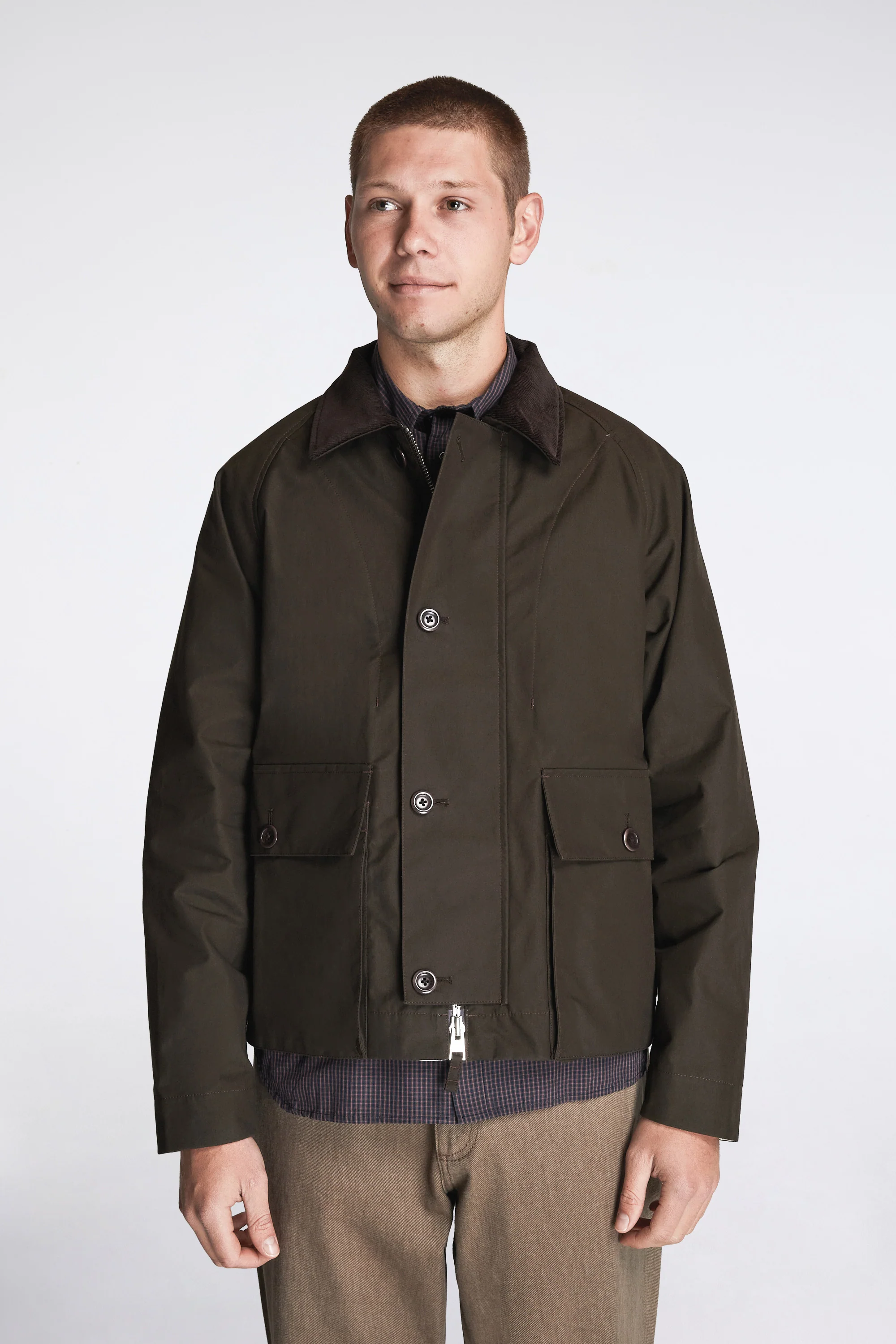 Holmen Wax Raglan Light Jacket Delicioso Brown