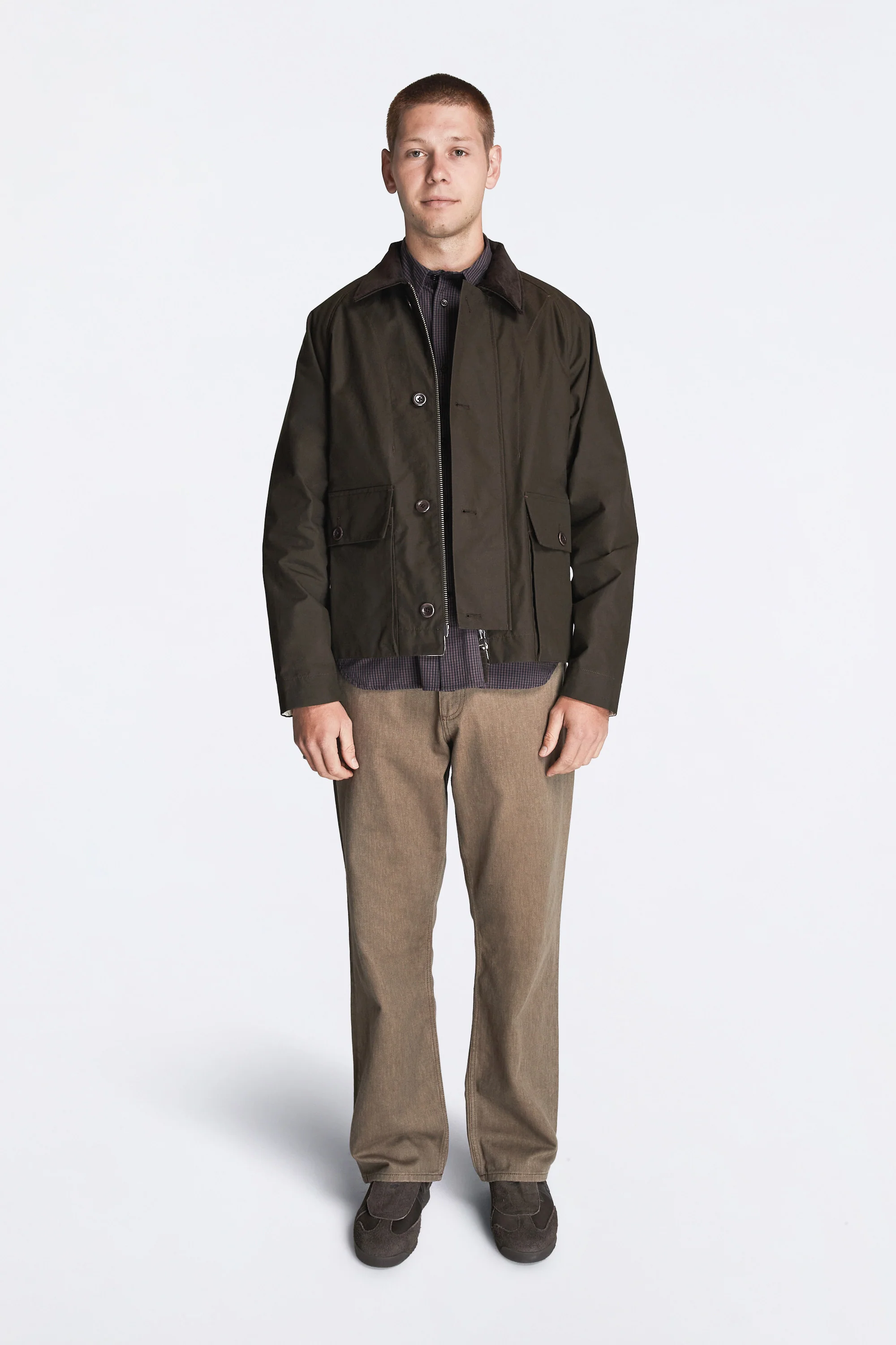 Holmen Wax Raglan Light Jacket Delicioso Brown - Image 2