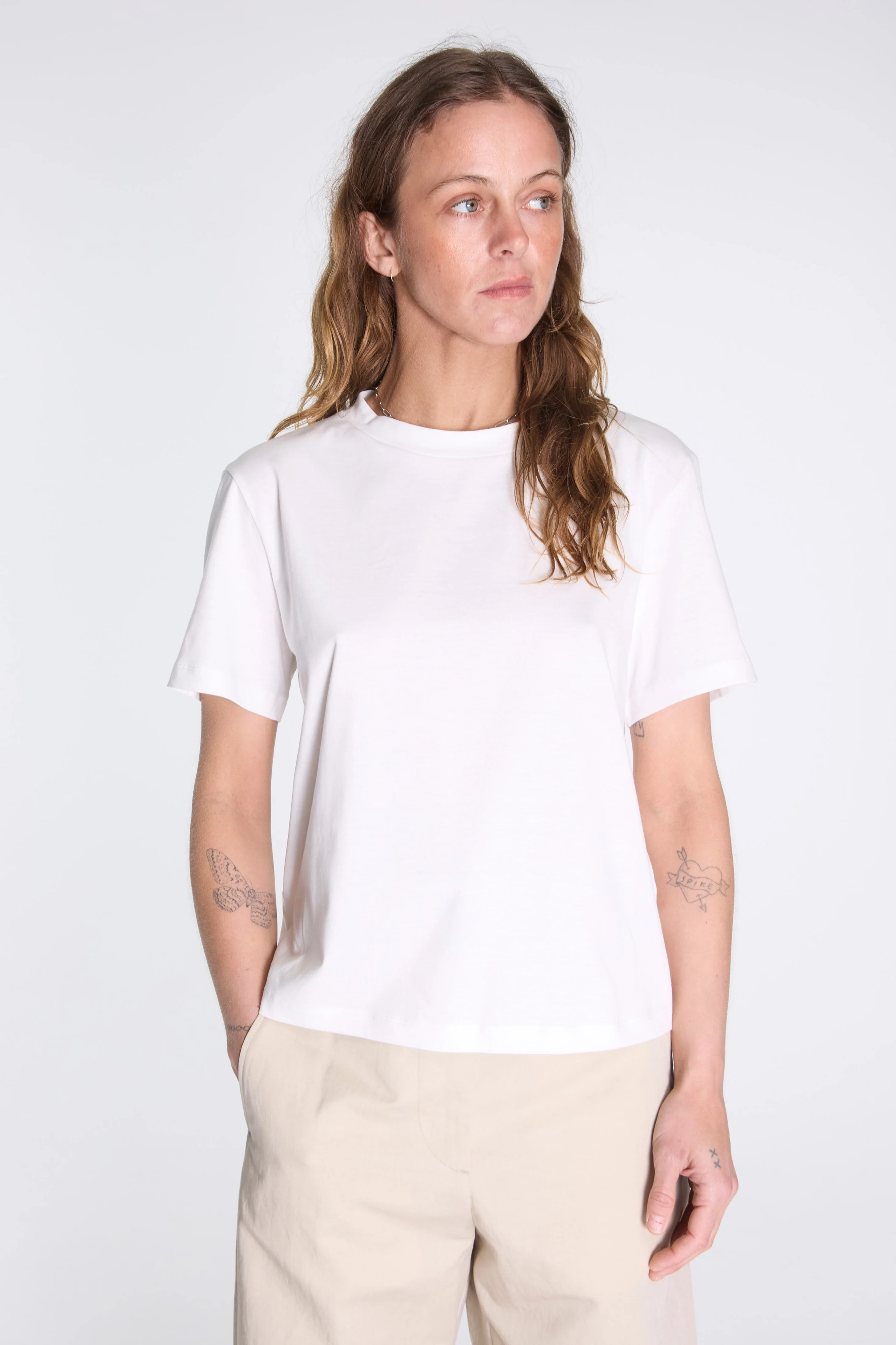 Womens Boys T-Shirt Off White - Image 2