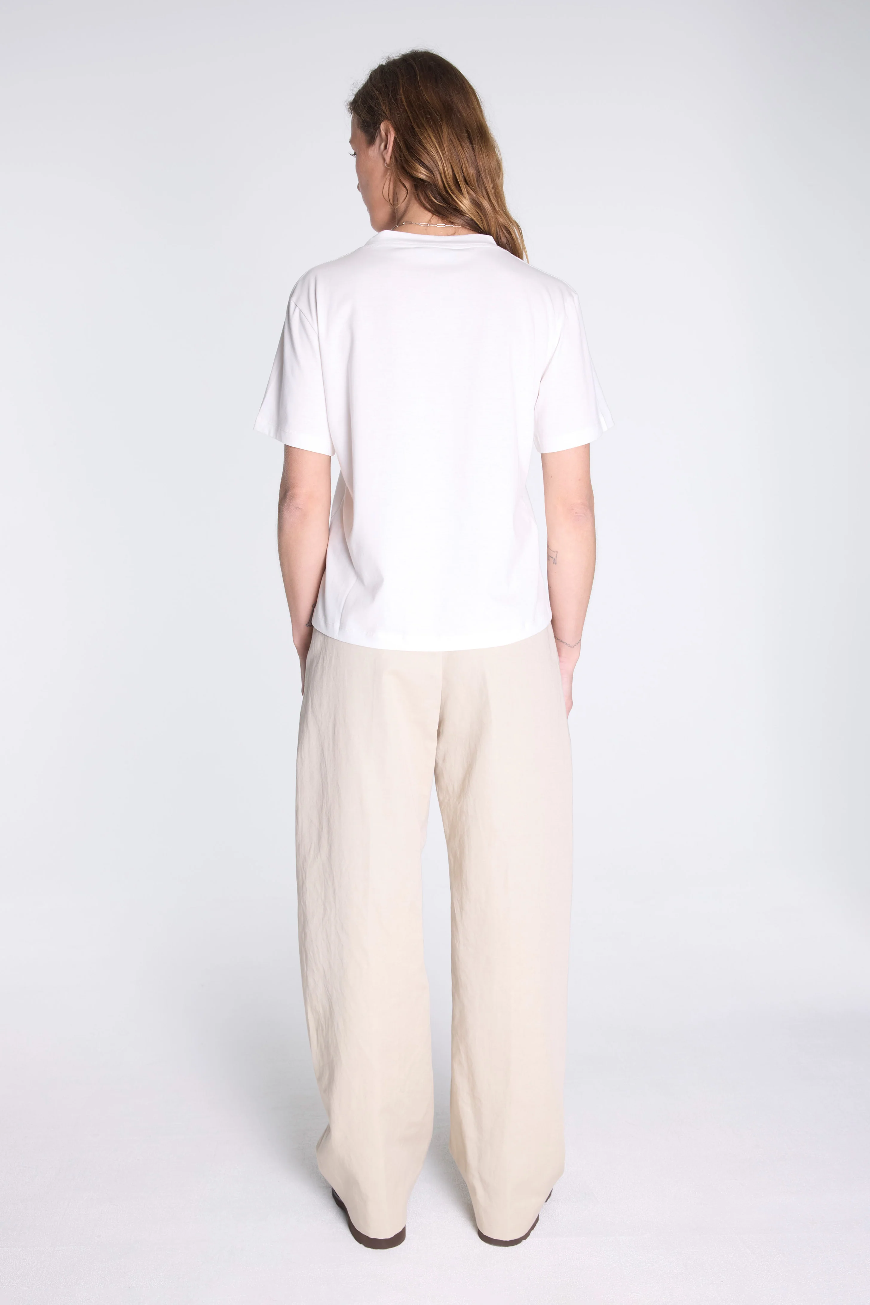 Womens Boys T-Shirt Off White - Image 5