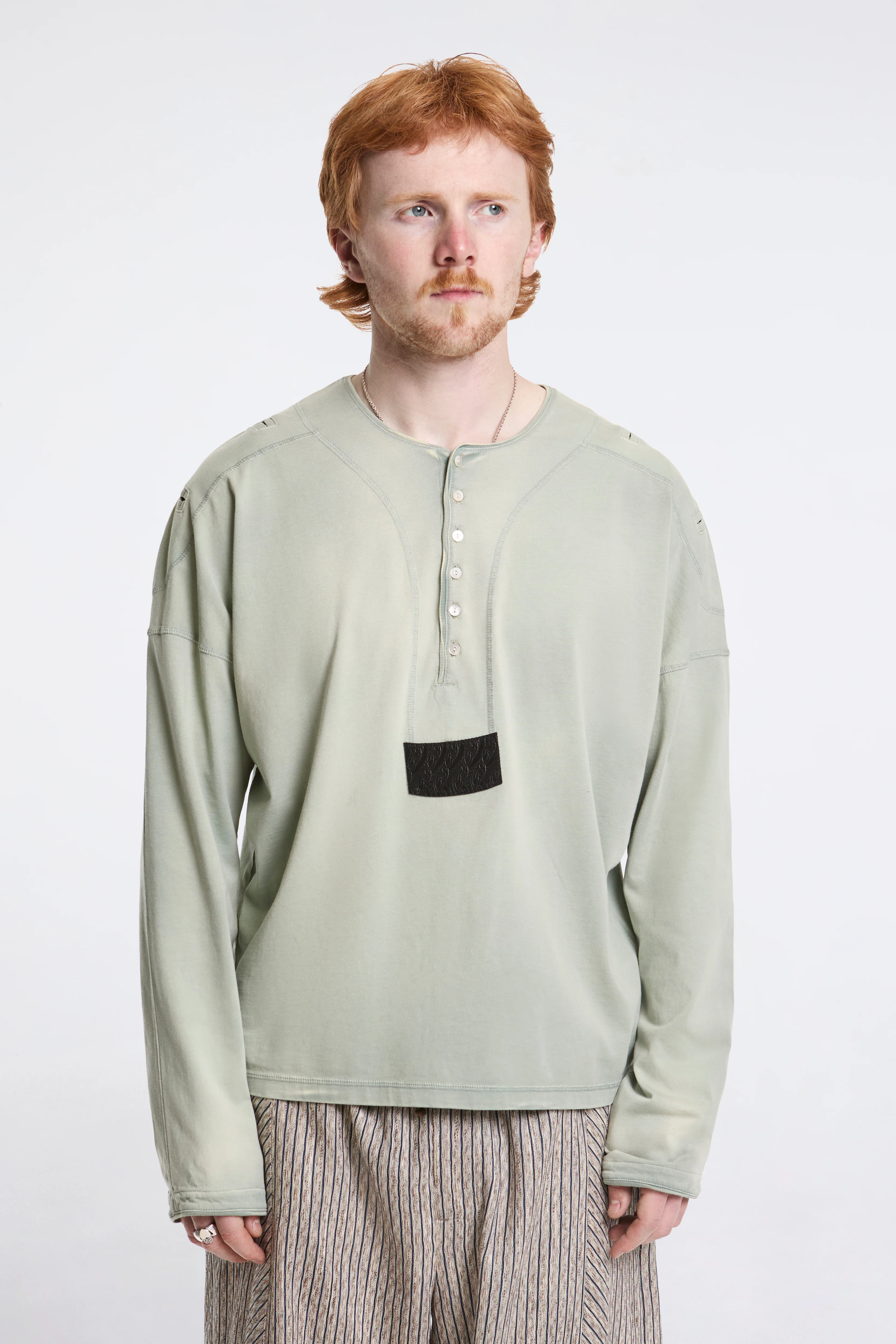 Sargo Long Sleeve Henley Seashore