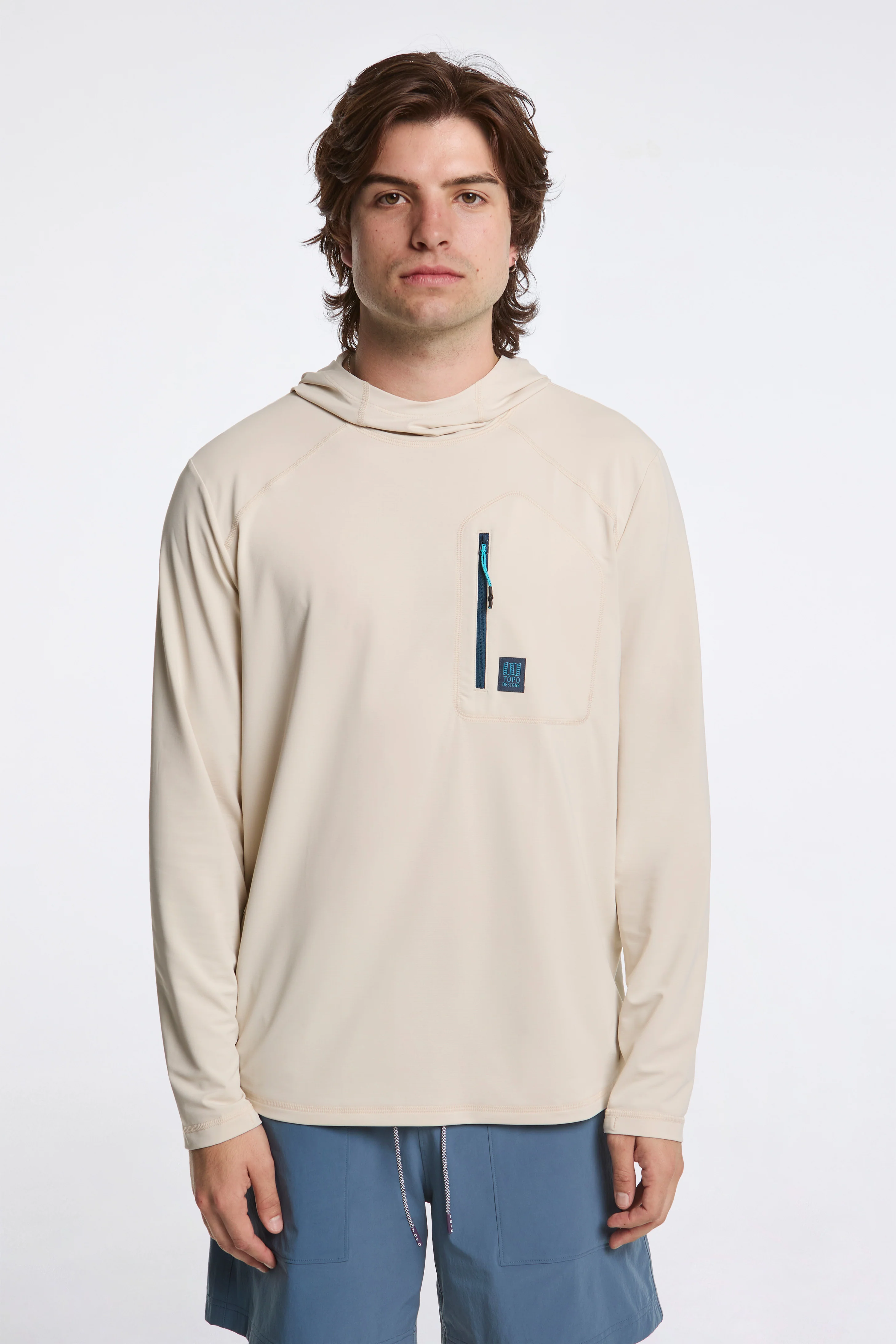 Sun Hoodie Mens Bone White